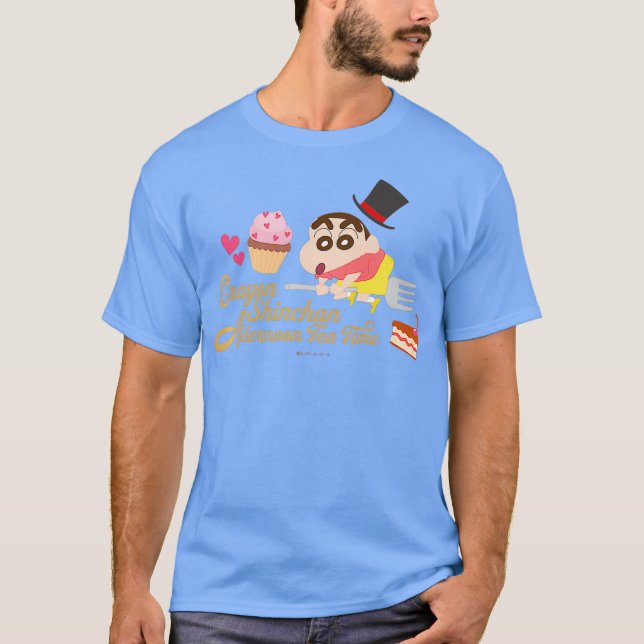 Crayon Shin-chan Magic Hat och Shin-chans Tea T Shirt (Framsida)