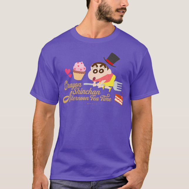 Crayon Shin-chan Magic Hat och Shin-chans Tea T Shirt (Framsida)