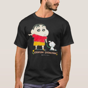 Crayon Shin-chan Shin-chan och Shiro där borta T Shirt