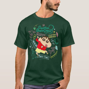 Crayon Shin-chan Shinchan och musikinstrument T Shirt