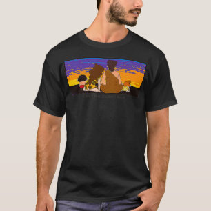 Crayon Shin-chan sunset Primitive era Premium T Shirt