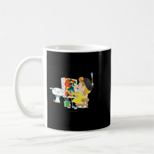 Crayon Shinchan teckning Himawari Kaffemugg