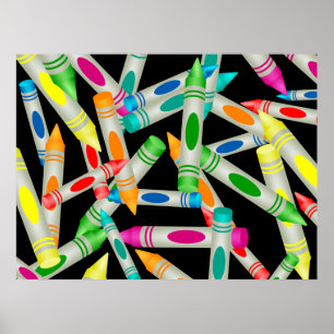 Crayon Tapet Poster