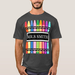 Crayon Teacher Back to school Shirt_1 T Shirt
