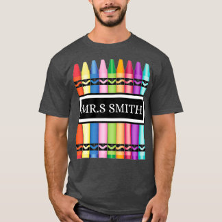 Crayon Teacher Back to school Shirt_1 T Shirt