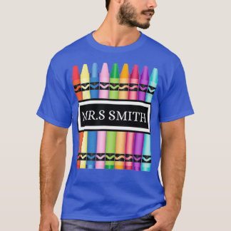 Crayon Teacher Back to school Shirt_2 T Shirt