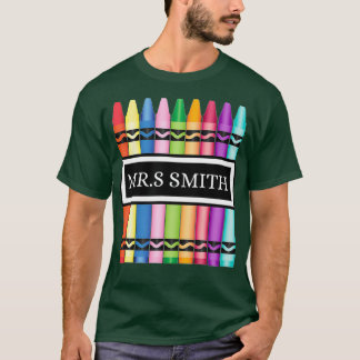 Crayon Teacher Back to school Shirt_3 T Shirt