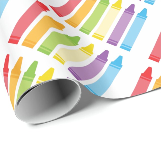 Crayon Wrapping Papper Presentpapper (Rullad Hörn)