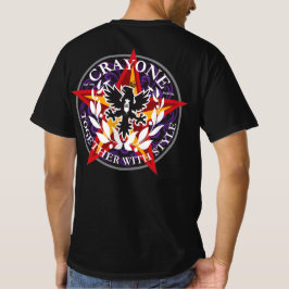 Crayone CrossCan bw logotyp front and färg logotyp T Shirt