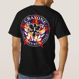 Crayone CrossCan bw logotyp front and färg logotyp T Shirt