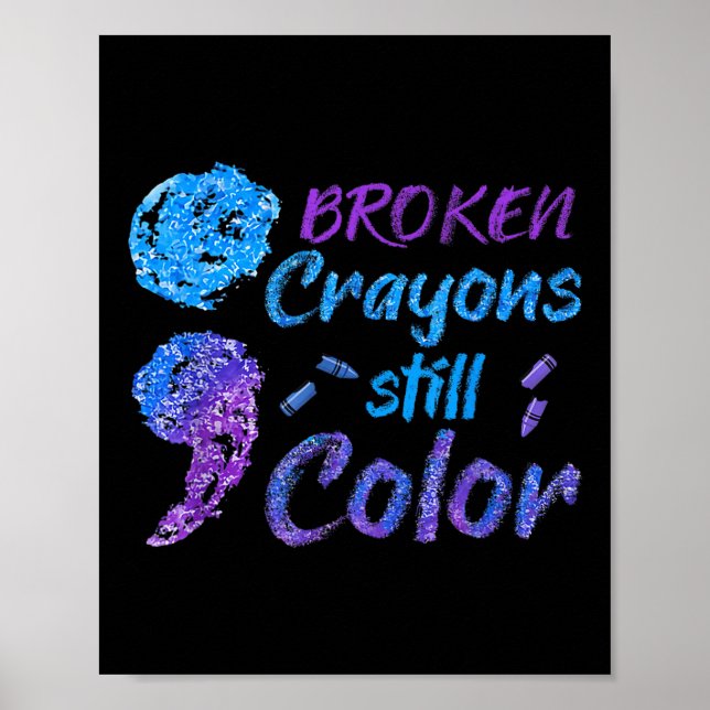 Crayons Suicide Awareness Month Support  Poster (Framsidan)