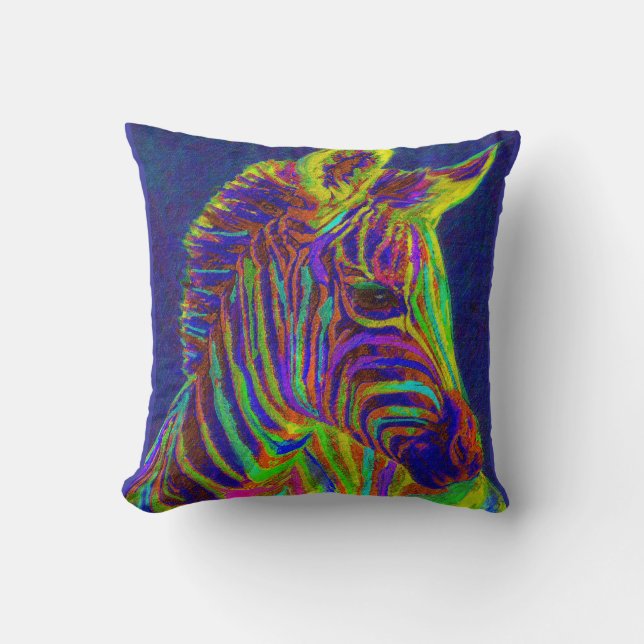 crayonsebra kudde (Framsida)