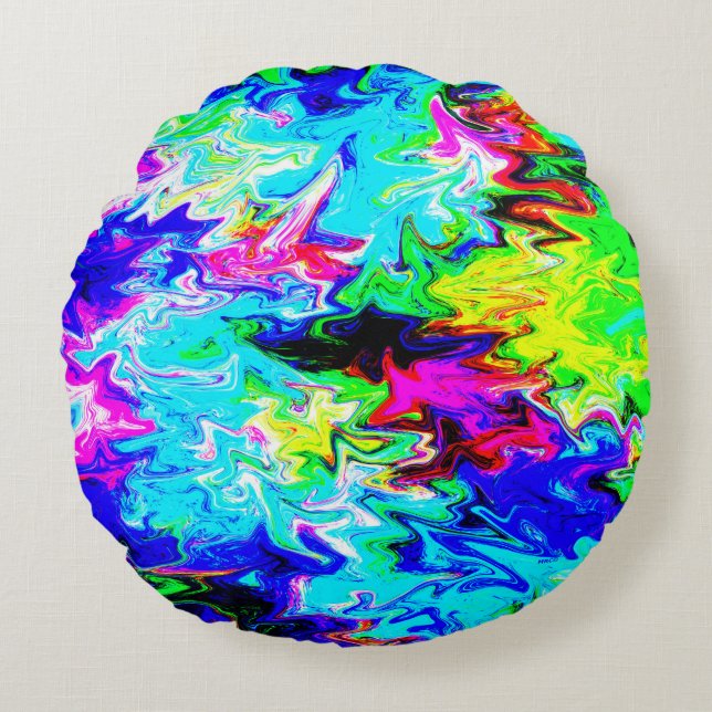 Crazed River...... Rund Kudde (Framsidan)