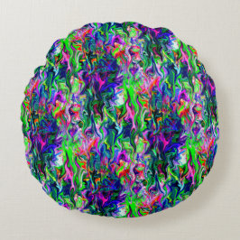 Crazee Squiggly Garden.... Rund Kudde