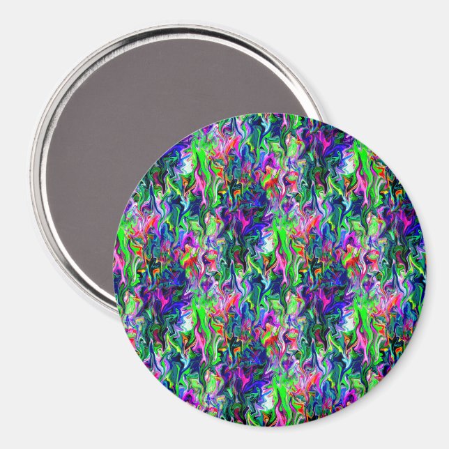 Crazee Squiggly Trädgård.... Magnet (Front/Back)