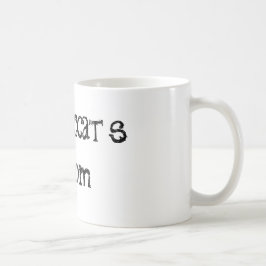 Crazi katt mugg för kaffe för citationstecken för