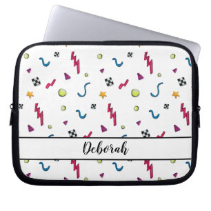 Crazy 80-talet - Mönster Laptop Fodral