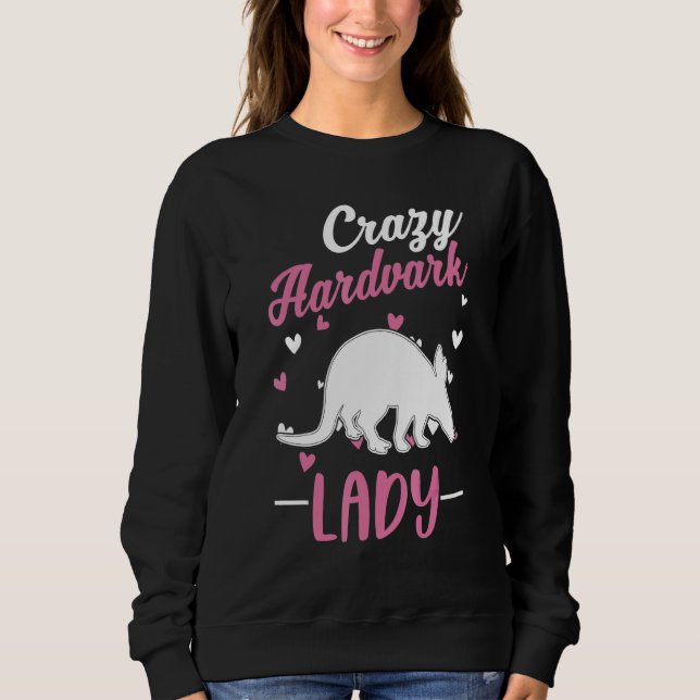 Crazy Aardvark Lady Aardvark Girl T Shirt (Framsida)