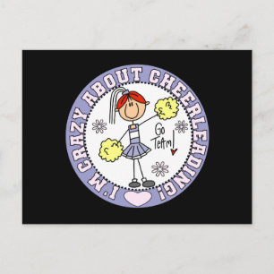 Crazy about Cheerlead T-shirts and Gifts Vykort