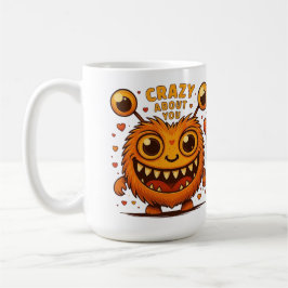 Crazy About You Monster Love Mug Kaffemugg