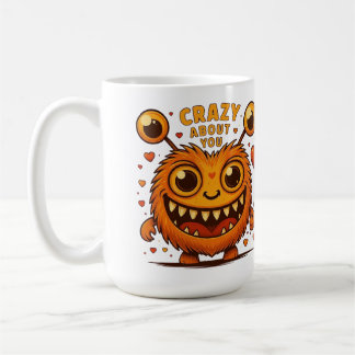 Crazy About You Monster Love Mug Kaffemugg