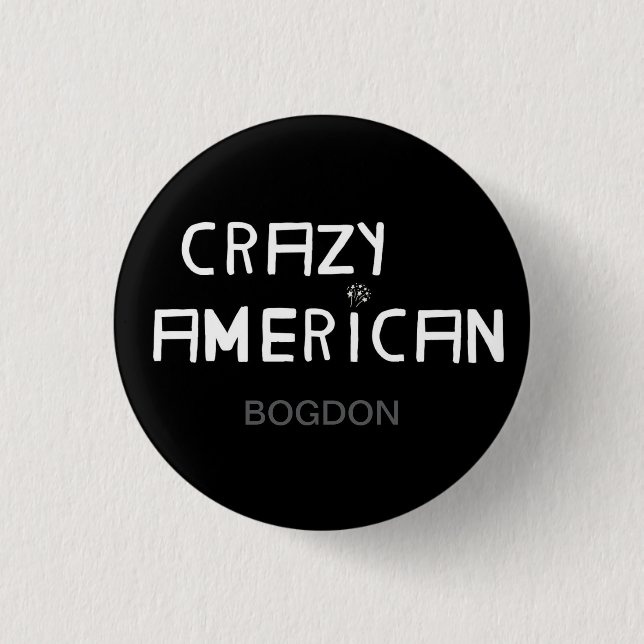 Crazy American av Bogdon Button Knapp (Framsida)
