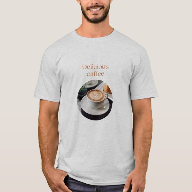 Crazy and Delicious Coffee dam T Shirt (Framsida)