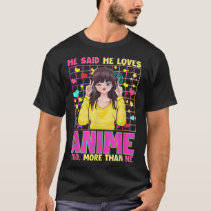 Crazy Anime Älskare är bara en flicka som Kärlek A T Shirt