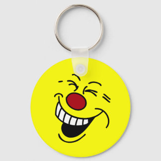 Crazy Ansikte Grumpey Nyckelring