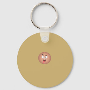 Crazy Ansikte Keychain Nyckelring
