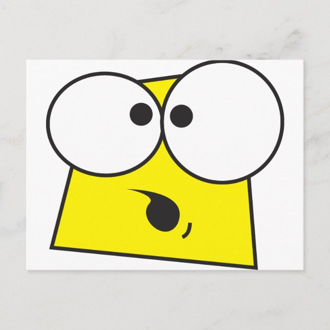 Crazy Ansikte Vykort (Framsida)