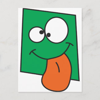 Crazy Ansikte Vykort