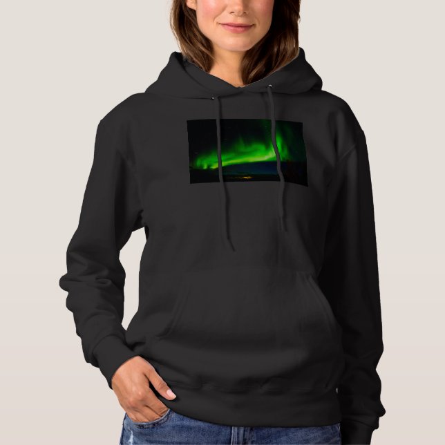 Crazy Aurora Flare, Beautiful Northern lights T Shirt (Framsida)