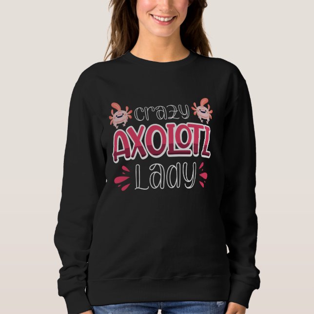 Crazy Axolotl Dam T Shirt (Framsida)
