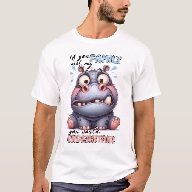 Crazy baby hippo t shirt (Framsida)