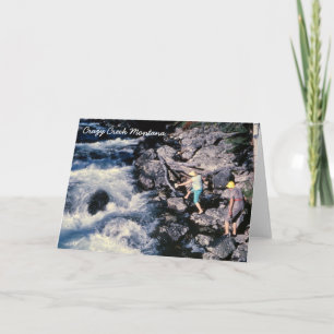 Crazy Bäck Montana Greeting Card Kort