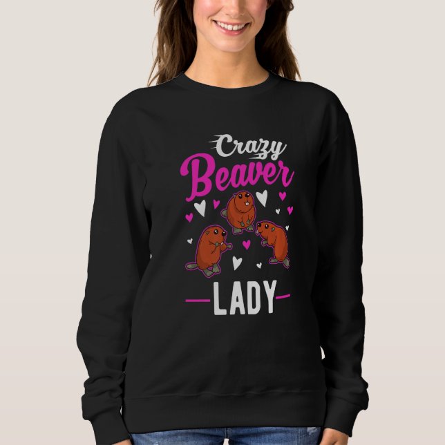 Crazy Beaver Dam T Shirt (Framsida)
