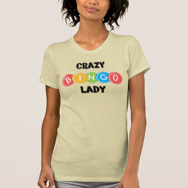 Crazy Bingo Dam T-Shirt (Framsida)