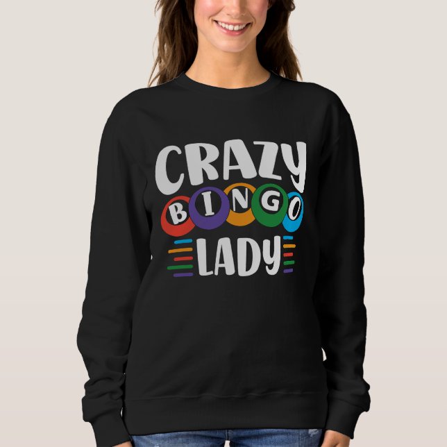 Crazy Bingo Lady Come On Caller Make Me Holler Bin T Shirt (Framsida)