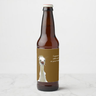 Crazy Bird Beer-etikett Ölflaska Etikett