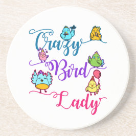 Crazy Bird Dam Bird Owner Älskare Birder Underlägg
