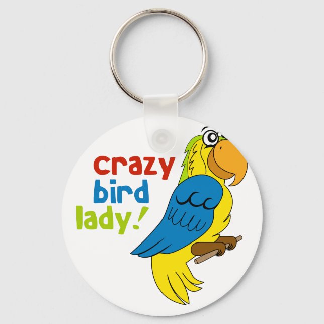 Crazy Bird Dam! Nyckelring (Framsida)