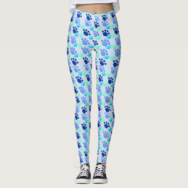 Crazy Blue Tass Leggings (Framsida)