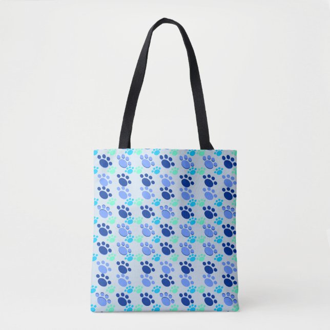 Crazy Blue Tassar Tote Tygkasse (Framsida)