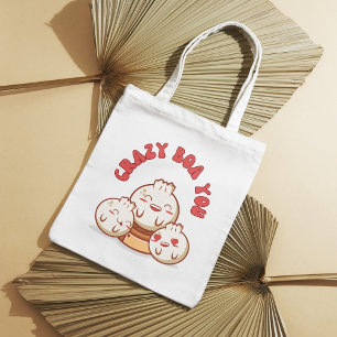 Crazy Boa You - Cute Bao Food Pun Tygkasse