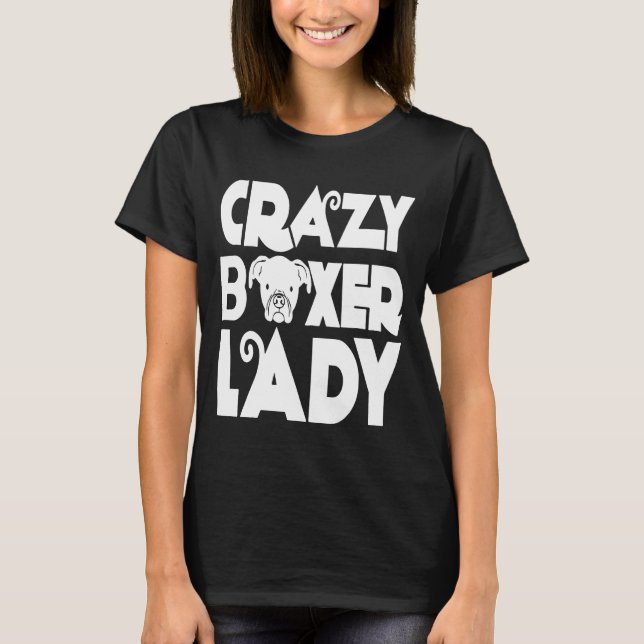 Crazy Boxer Dam T Shirt (Framsida)