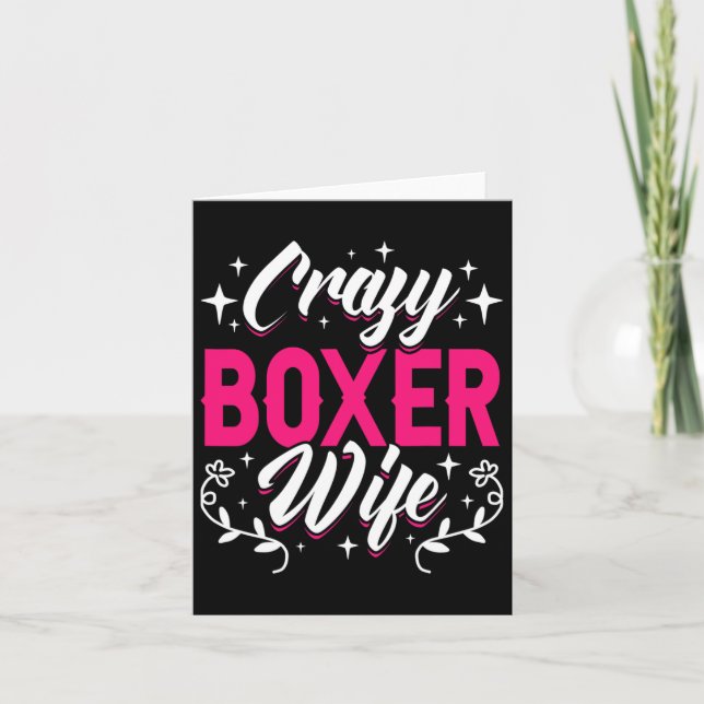 Crazy Boxer-frukost Boxing Kort (Framsida)