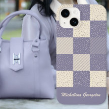 Crazy Buffalo Checka in Soft Lila och Cream