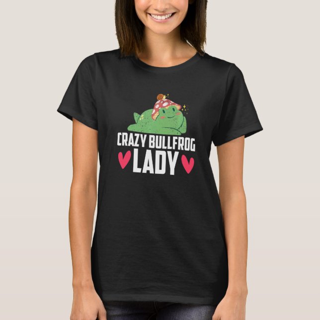 Crazy Bullgrog Dam Frog Catch 1 T Shirt (Framsida)