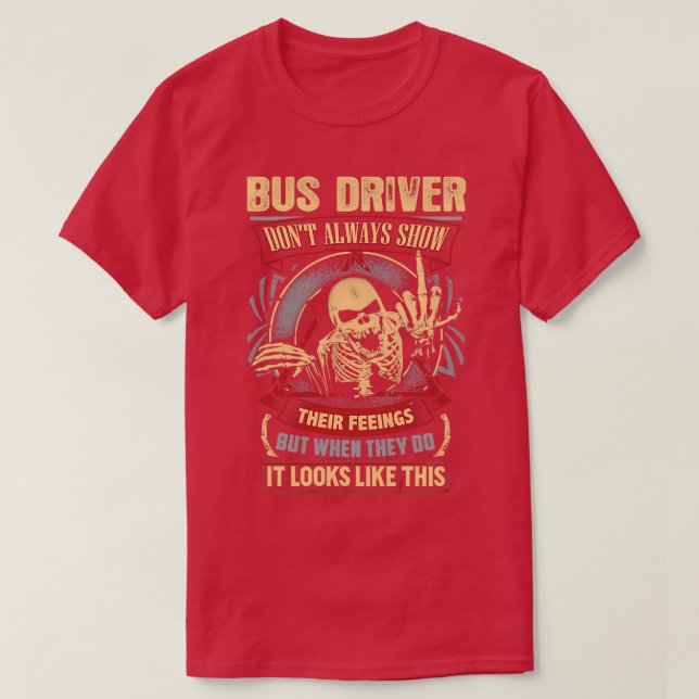 Crazy Buss Driver Shirt T (Design framsida)